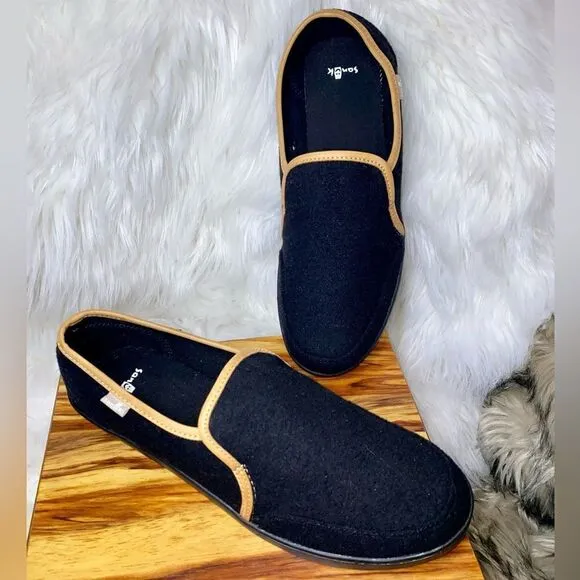 Sanuk Women's Pair O Dice Wool Slip On Sneaker Black Shoes 1097553 Size 10/41EU