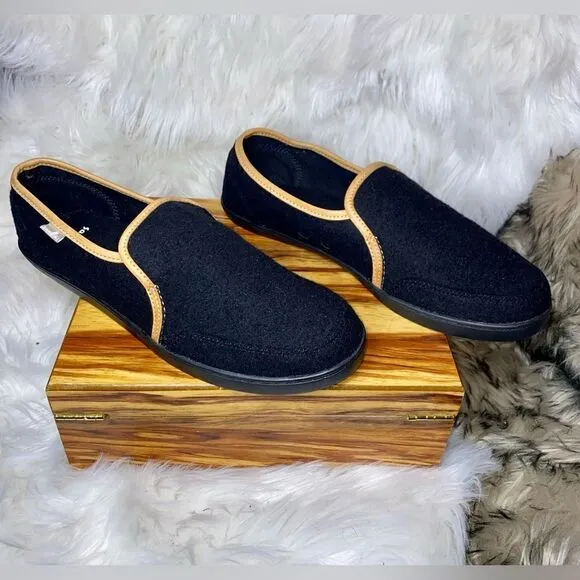 Sanuk Women's Pair O Dice Wool Slip On Sneaker Black Shoes 1097553 Size 10/41EU