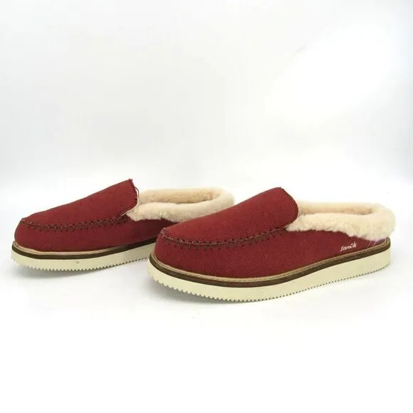 SANUK WOMEN'S SHOES COZY VIBE SLIPPERS SZ 9