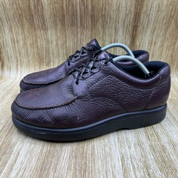 SAS Bout Time Men's‎ Size 10 W Burgundy Red Walking Shoes Sneakers Casual