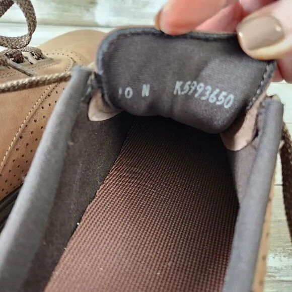 SAS Women's Size 10N Walk Easy Lace Up Brown Nubuck Comfort Walking Shoes EUC