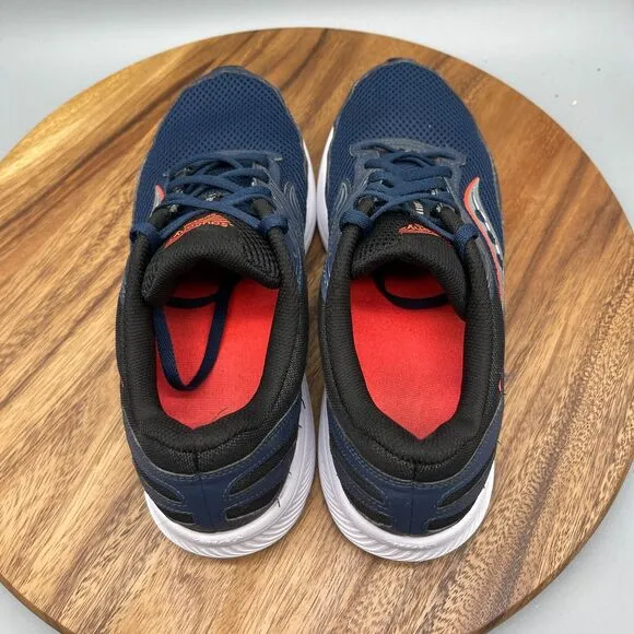 Saucony Cohesion 15 Shoes Mens Size 10.5 Navy Running Walking Gym Night ViZiRed