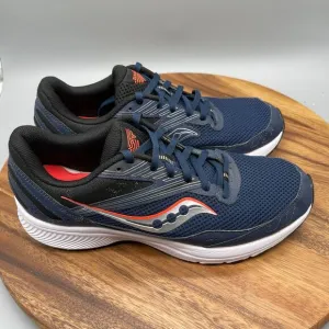 Saucony Cohesion 15 Shoes Mens Size 10.5 Navy Running Walking Gym Night ViZiRed