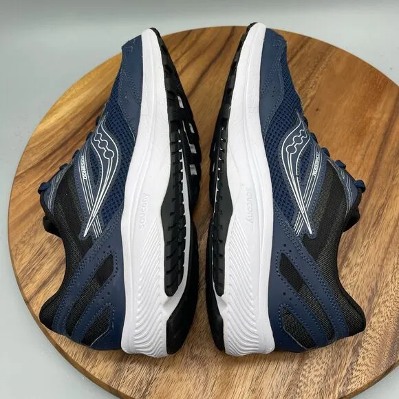 Saucony Cohesion 15 Shoes Mens Size 10.5 Navy Running Walking Gym Night ViZiRed