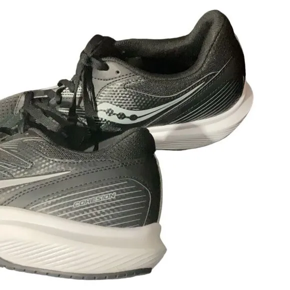 Saucony Mens Mesh Sneakers Black White  Cohesion 16 Versarun Size 10  S20781 NEW