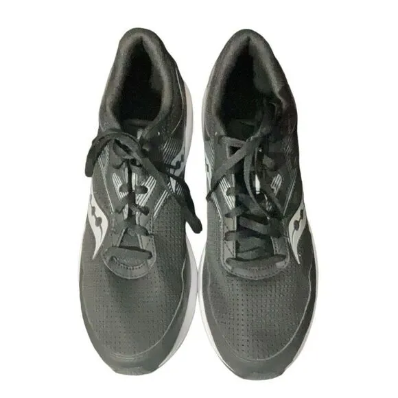 Saucony Mens Mesh Sneakers Black White  Cohesion 16 Versarun Size 10  S20781 NEW
