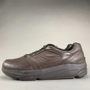 Saucony Progrid Stabil Le 4 Brown Leather Walking Shoes Men’s Size 13