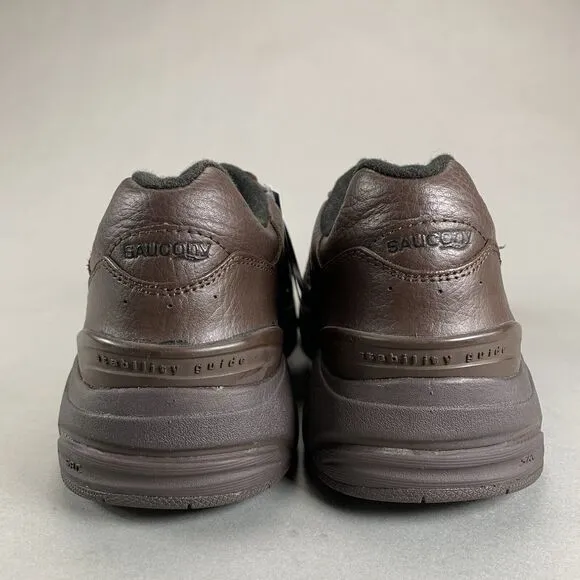 Saucony Progrid Stabil Le 4 Brown Leather Walking Shoes Men’s Size 13