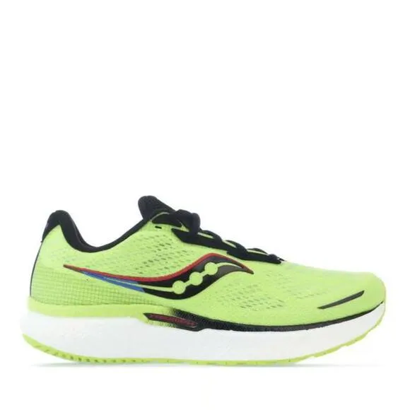 Saucony Triumph 19 S20678-25 Sneakers Men's 8 Yellow Mesh Running Shoes EEE3498