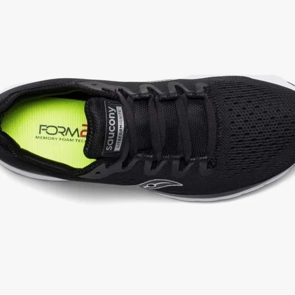SAUCONY VERSAFOAM FLARE BLACK &amp; WHITE MESH ATHLEISURE ATHLETIC RUNNING SNEAKERS
