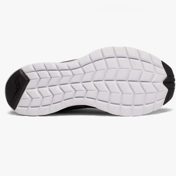 SAUCONY VERSAFOAM FLARE BLACK &amp; WHITE MESH ATHLEISURE ATHLETIC RUNNING SNEAKERS