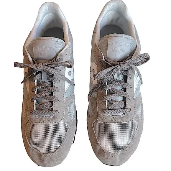 Saucony Shadow Originals Jazz gray suede mesh sneakers 13