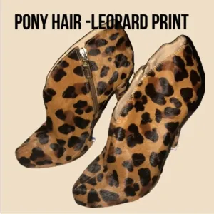 Schulz Sexy Leopard 🐆 5’ heel Boots-Size 8