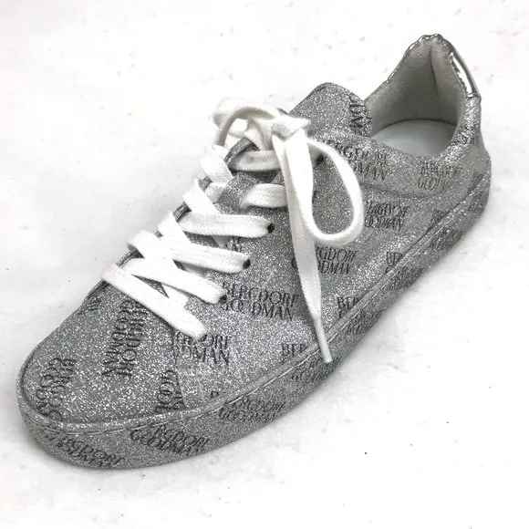 Schutz Goodman All Over Glitter Leather Sneakers