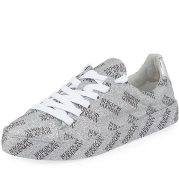 Schutz Goodman All Over Glitter Leather Sneakers