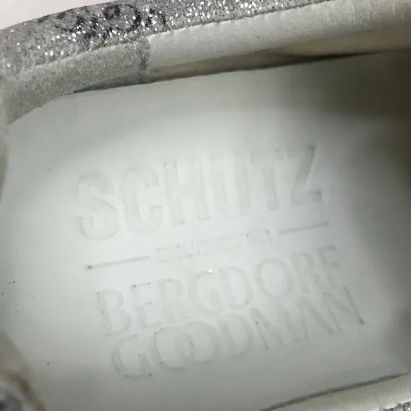 Schutz Goodman All Over Glitter Leather Sneakers