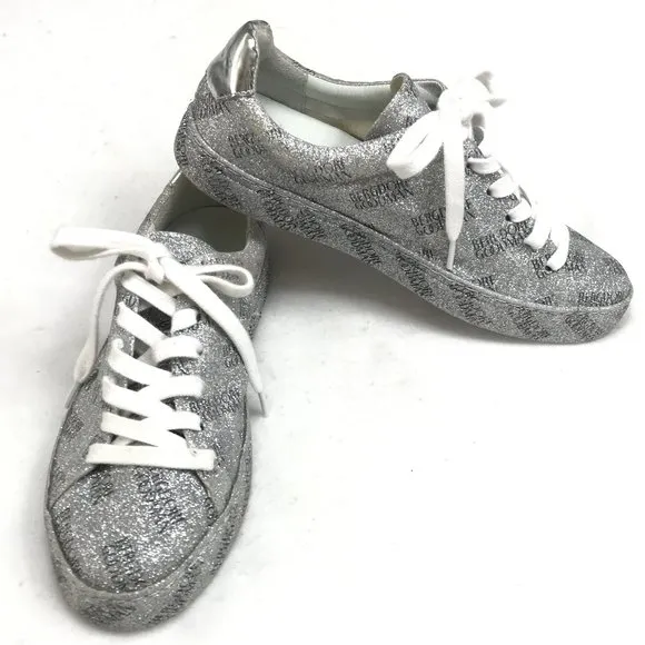 Schutz Goodman All Over Glitter Leather Sneakers