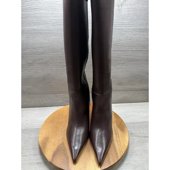Schutz Womens Mikki Burgundy Tall Knee-High Boots Shoes 8.5 B