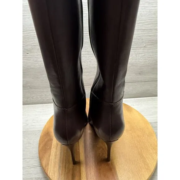 Schutz Womens Mikki Burgundy Tall Knee-High Boots Shoes 8.5 B