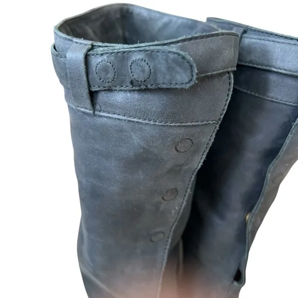 SEE BY CHLOE LEATHER OVER THE KNEE BOOTS WOMENS SIZE 6 WOOL? LINING