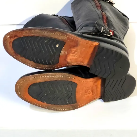 Sendra Black Leather Boots
