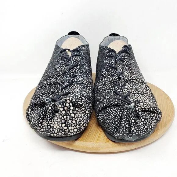 SeraJan Jansen Shoes Womens 41 Leather Lace Up Sneaker Comfort Walking Cinch Toe
