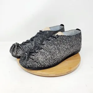 SeraJan Jansen Shoes Womens 41 Leather Lace Up Sneaker Comfort Walking Cinch Toe