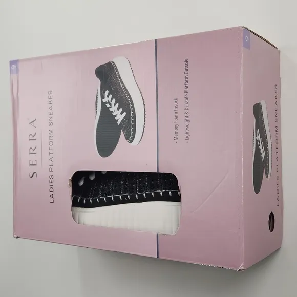 Serra Ladies Platform Sneakers, Size 9, NWT in Original Retail box