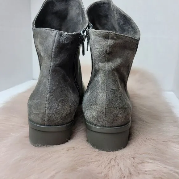 Sesto Meucci Gray Suede Ankle Women's Boots Shoes Size 6.5