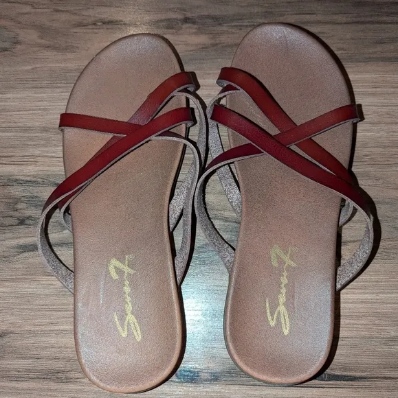 Seven 7 women's brown sandals size 9. Seven7 sandals. Women's size 9 shoes