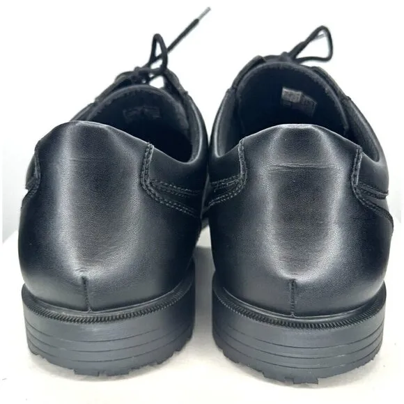 Shoes for Crews Men Cambridge Slip &amp; Oil Resistant Formal Work Shoes Black Sz 14