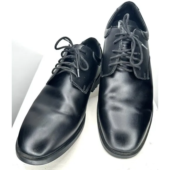 Shoes for Crews Men Cambridge Slip &amp; Oil Resistant Formal Work Shoes Black Sz 14