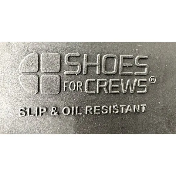 Shoes for Crews Men Cambridge Slip &amp; Oil Resistant Formal Work Shoes Black Sz 14