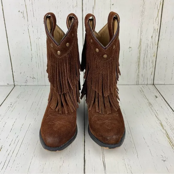 Shyanne Girls‎ Fringe Snip Toe Western Boots