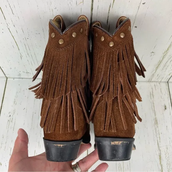 Shyanne Girls‎ Fringe Snip Toe Western Boots
