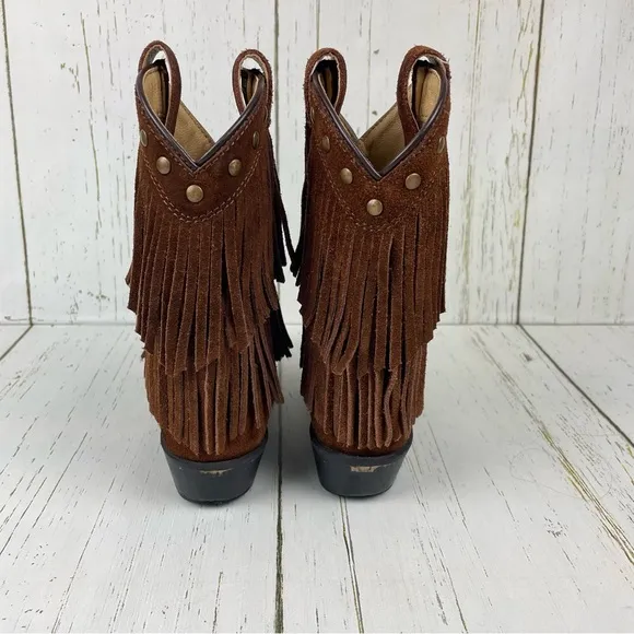 Shyanne Girls‎ Fringe Snip Toe Western Boots