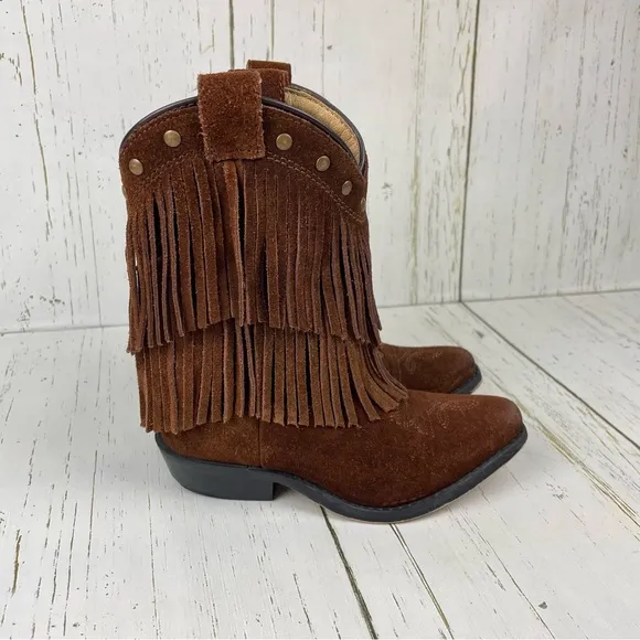 Shyanne Girls‎ Fringe Snip Toe Western Boots