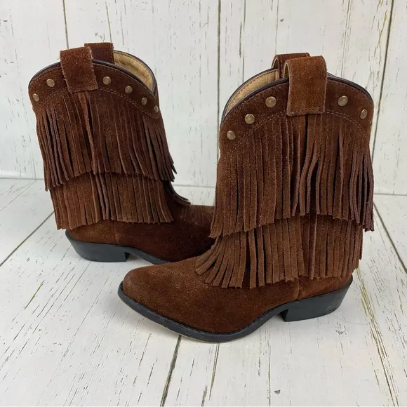 Shyanne Girls‎ Fringe Snip Toe Western Boots