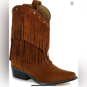Shyanne Girls‎ Fringe Snip Toe Western Boots