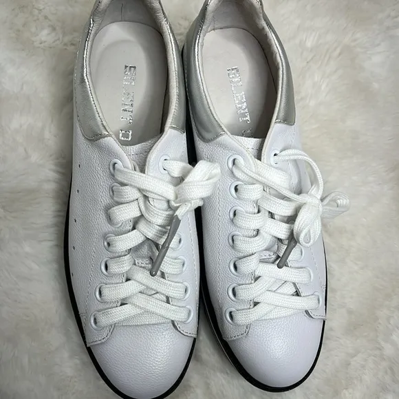 Silent D Siobhan white wedge platform sneakers from Nordstrom EUC