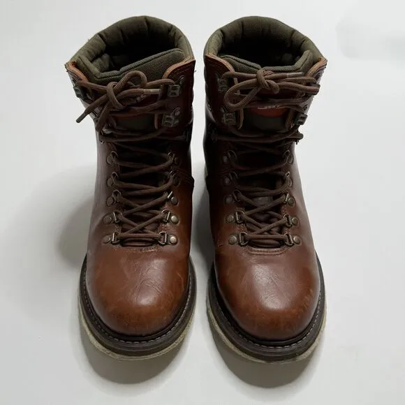 Simms Freestone Fly Fishing Boots Mens Size 11 Brown Leather Lace Up Felt Soles