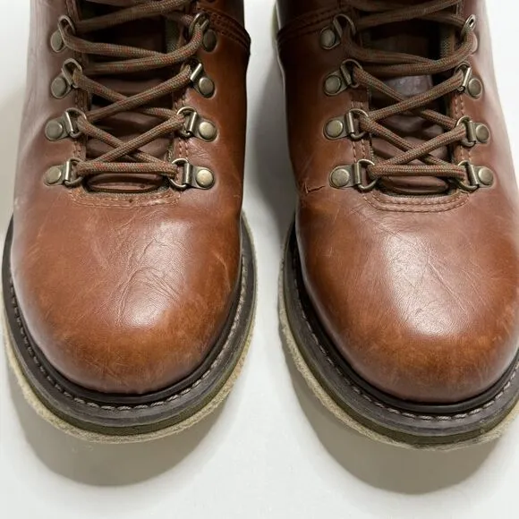 Simms Freestone Fly Fishing Boots Mens Size 11 Brown Leather Lace Up Felt Soles