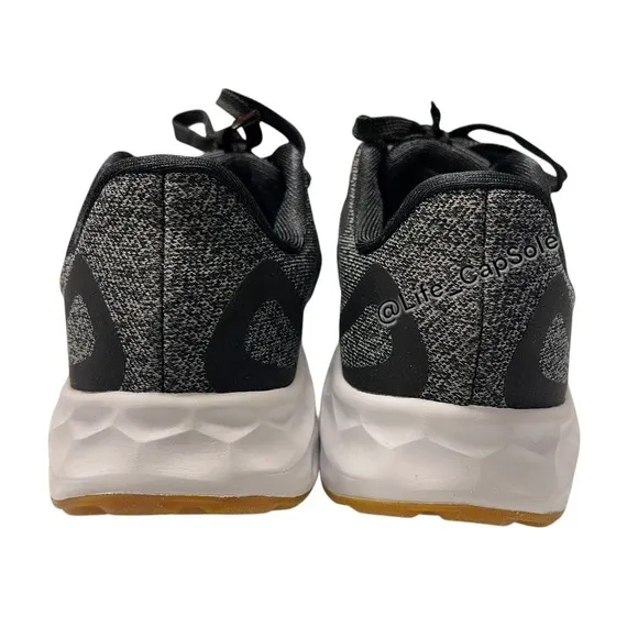 Size 1Y New Balance Kids Black Gray Fresh Foam Pointure Pre School Lace Shoes PS