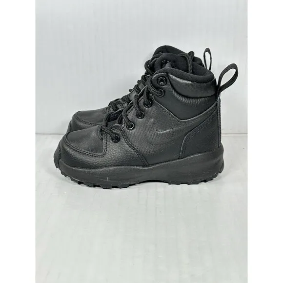 Size 8c Nike Manoa ‘17 LTR Boots Shoes PS HF0751-001 Black Toddler Kids NEW