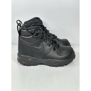 Size 8c Nike Manoa ‘17 LTR Boots Shoes PS HF0751-001 Black Toddler Kids NEW
