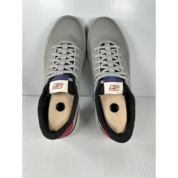 Size 9 Mens Skechers Relaxed Fit Corliss Dorset Sneaker 210793-CMNT Knit Mesh