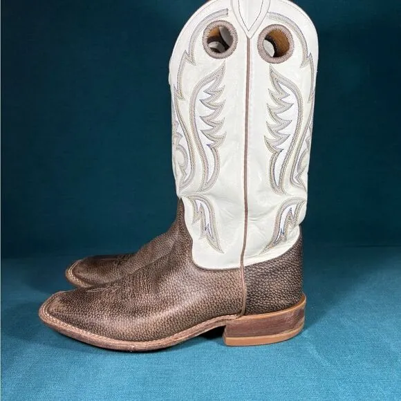 Size 8.5 - Men’s Justin Western white and brown Boots