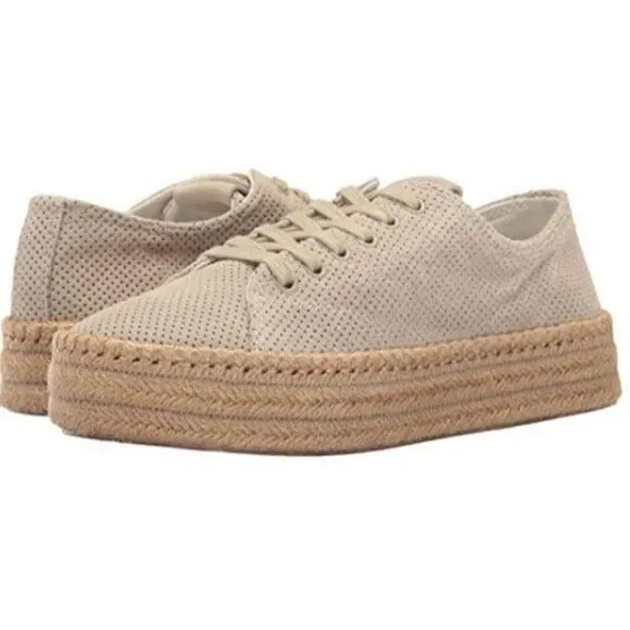 Size 9.5M Tretorn Eve Lace up Platform Sneakers