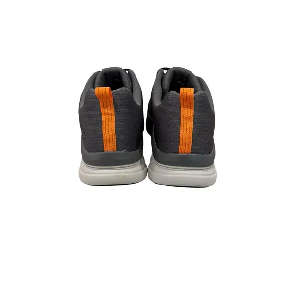 Skechers D’Lux Walker Commuter 232261 Gray Orange No Tie Shoes Mens 15