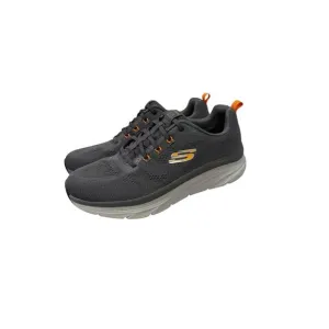 Skechers D’Lux Walker Commuter 232261 Gray Orange No Tie Shoes Mens 15